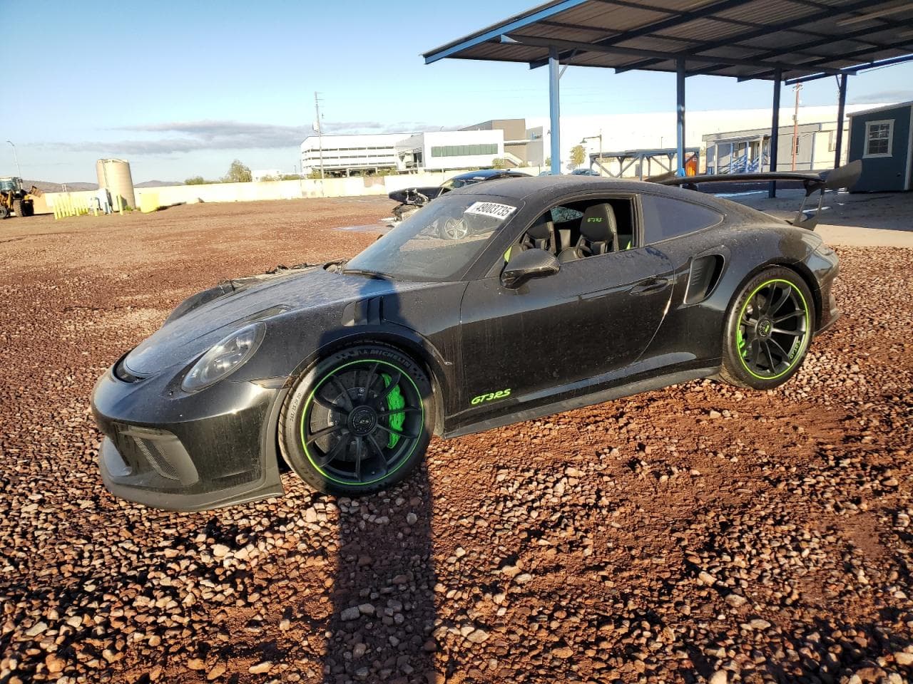 2019 Porsche 911 — lot COPART #49003735, Incendiu