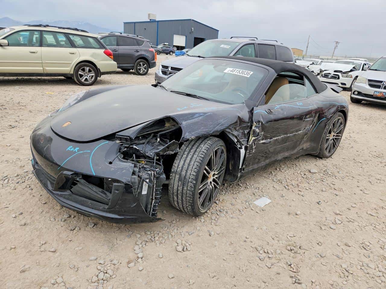 2017 Porsche 911 — lot COPART #49285266, Avariat Față