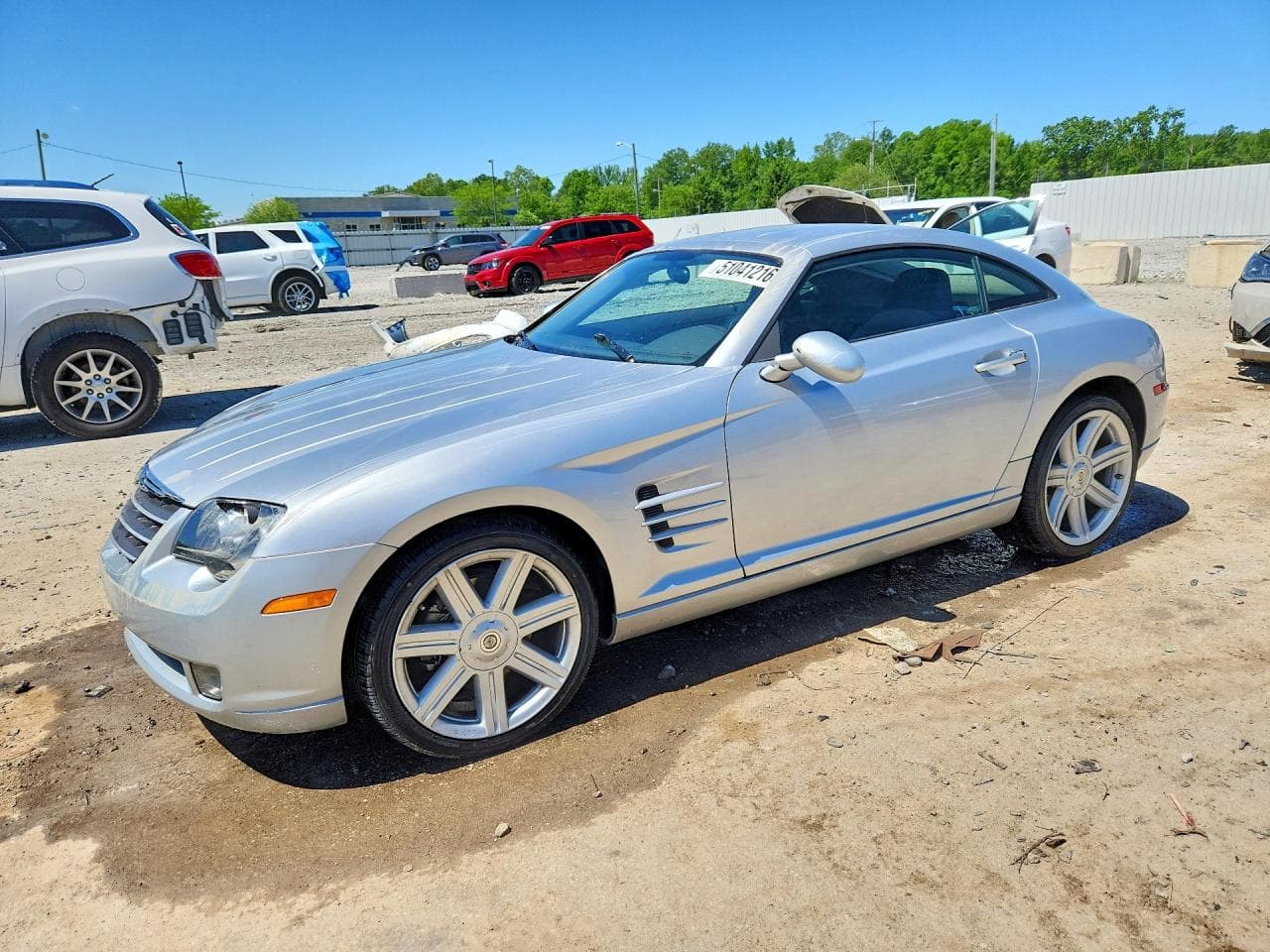 2007 Chrysler Crossfire — lot COPART #51041216, Avariat Față