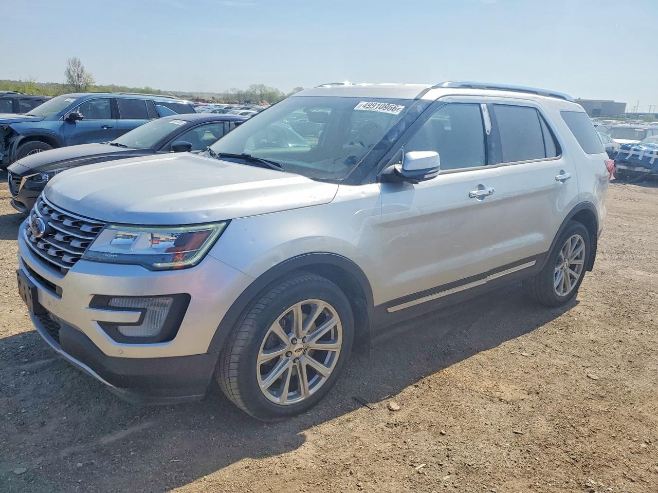 2017 Ford Explorer — lot COPART #49910956, Grindină