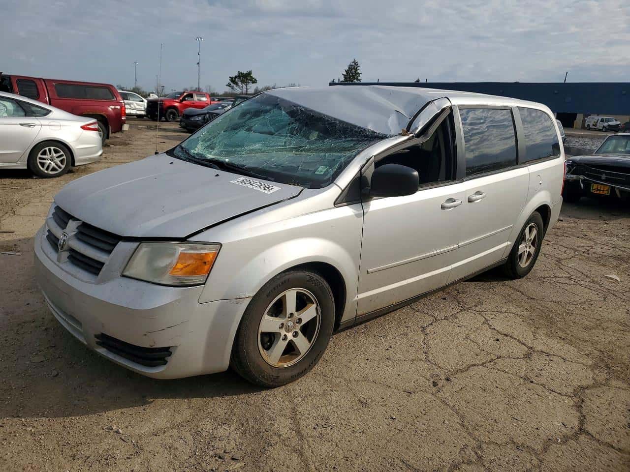 2010 Dodge Caravan — lot COPART #50547856, Avariat Plafon