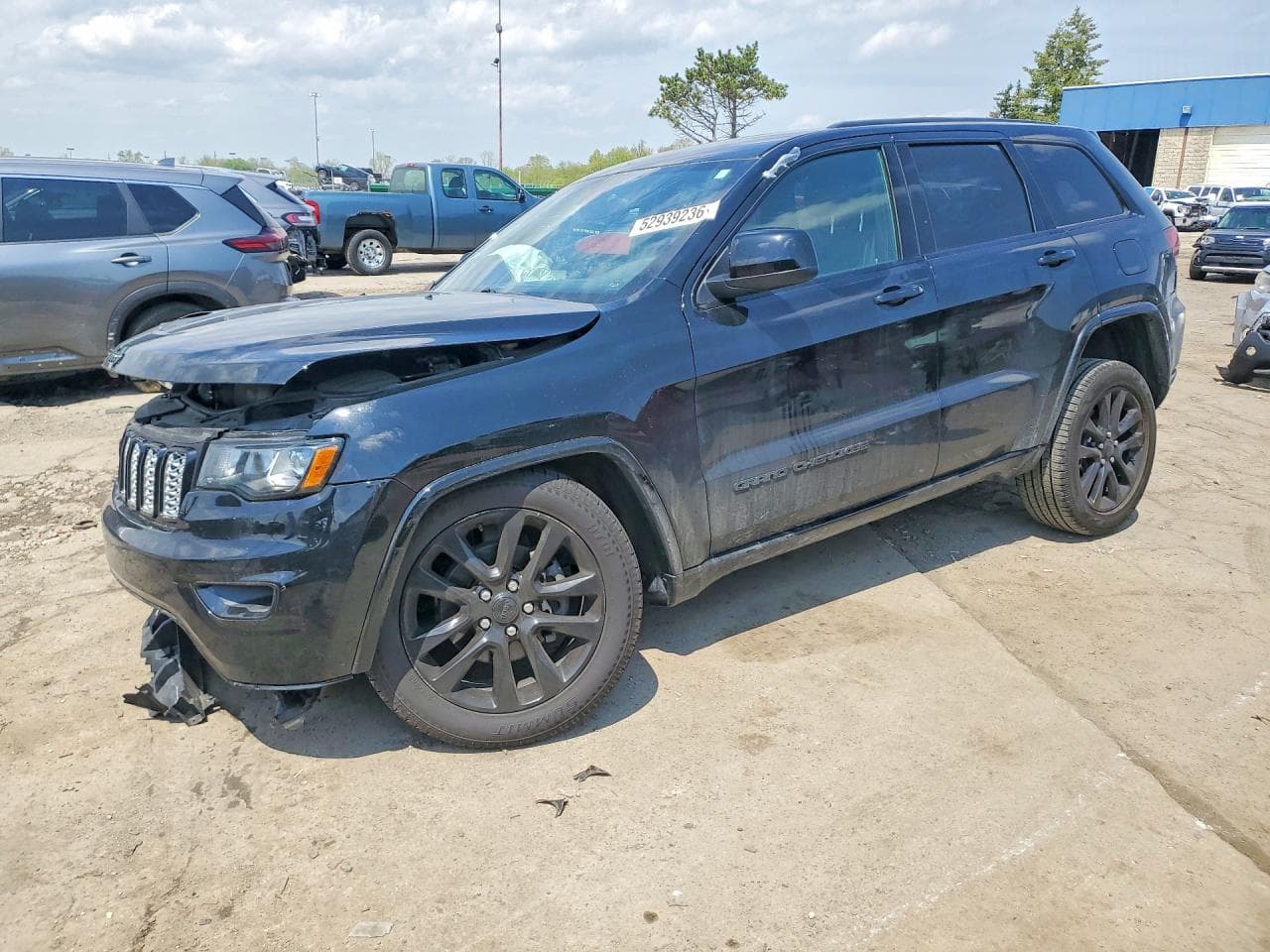 2017 Jeep Grand Cherokee — lot COPART #52939236, Avariat Față