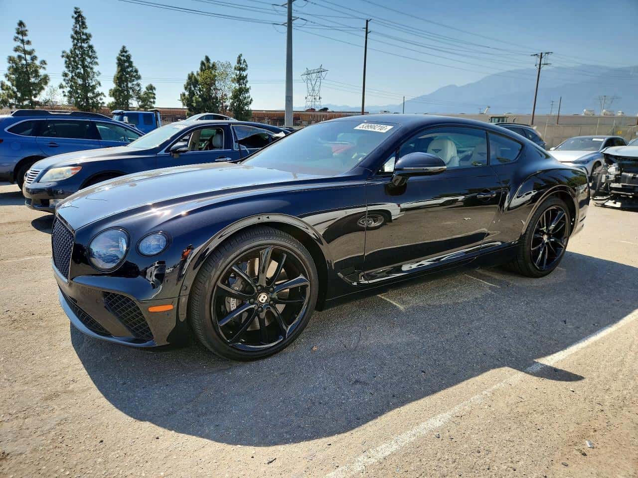 2020 Bentley Continental — lot COPART #53998216, Avariat Lateral