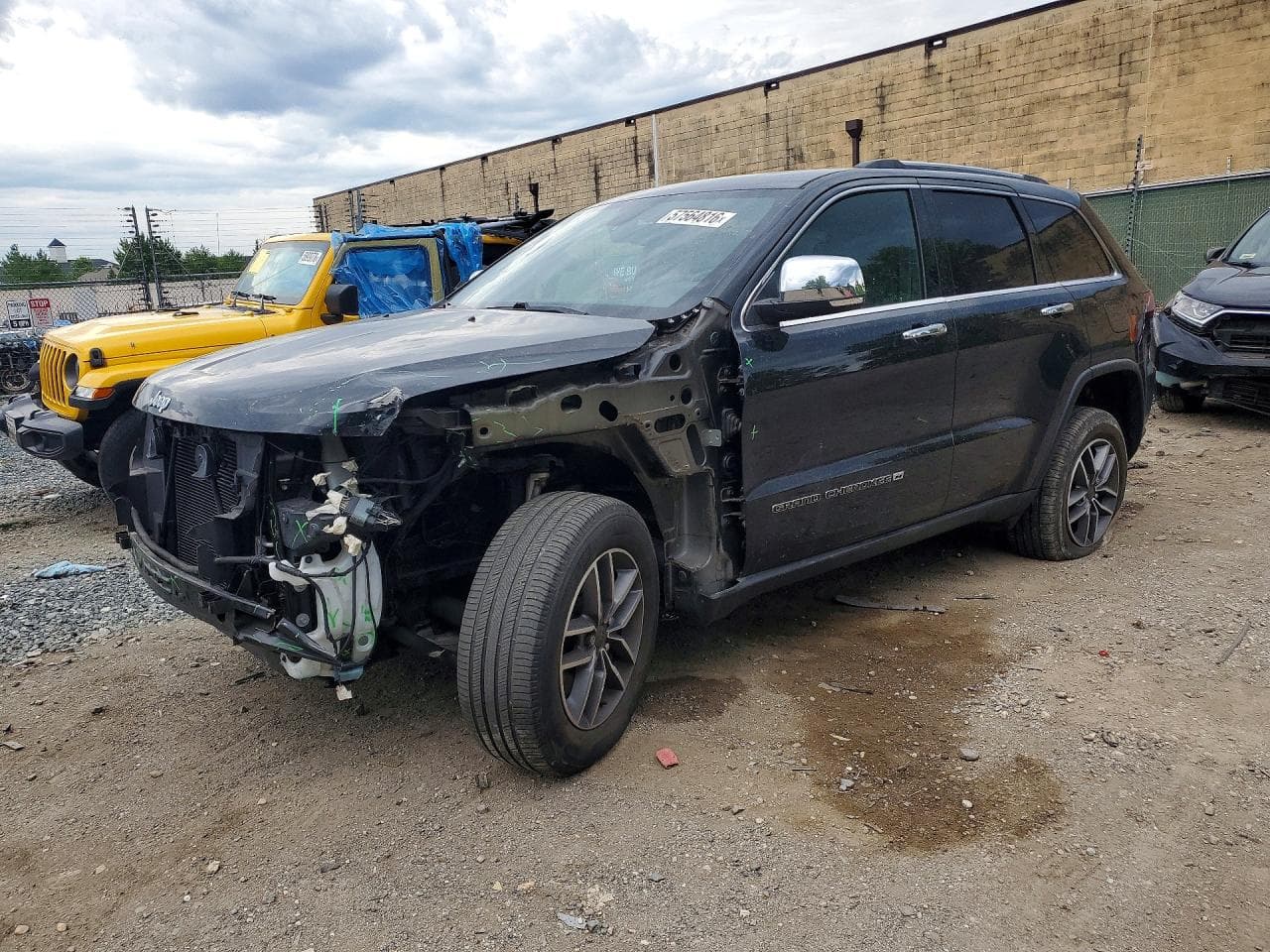 2022 Jeep Grand Cherokee — lot COPART #57564816, Avariat Față
