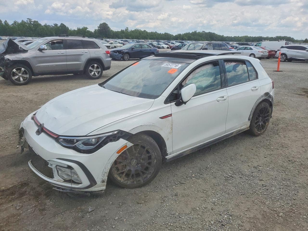 2022 Volkswagen GTI — lot COPART #58572716, Avariat Față