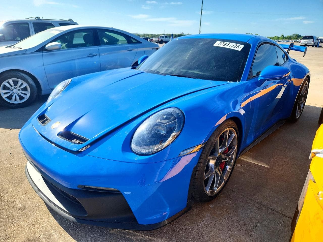 2022 Porsche 911 — lot COPART #57901506, Avariat Față