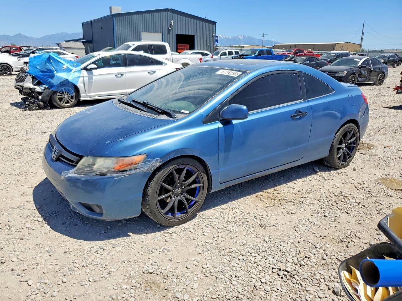 2006 Honda Civic — lot COPART #57152556, Avariat Față