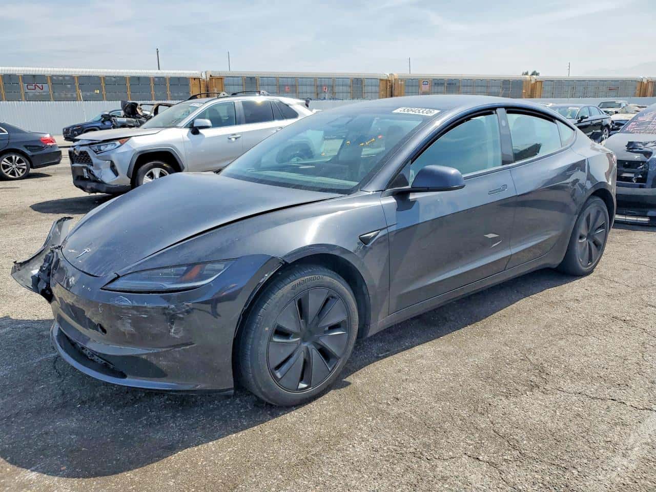 2024 Tesla Model 3 — lot COPART #55645336, Avariat Față