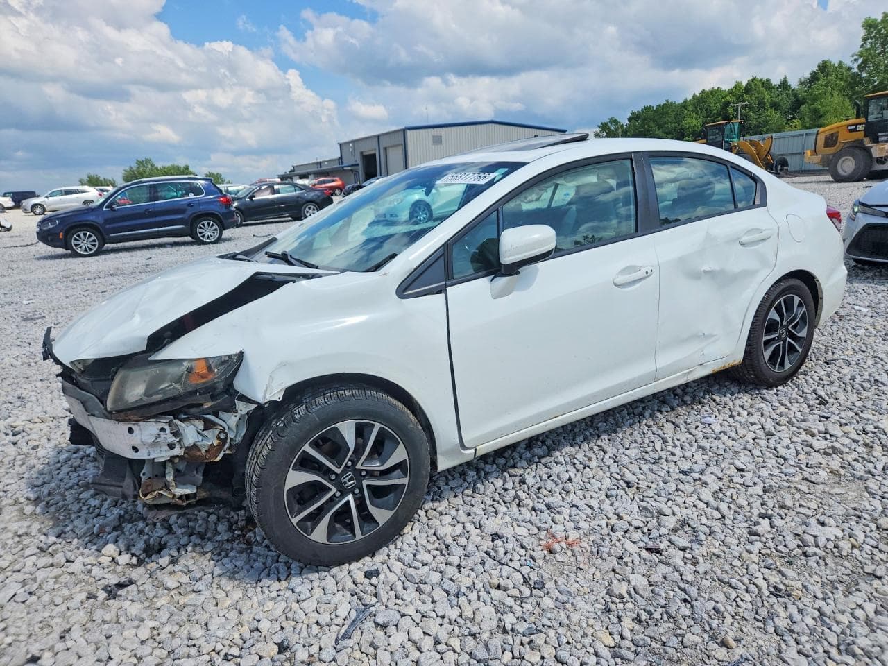 2014 Honda Civic — lot COPART #56817766, Avariat Față