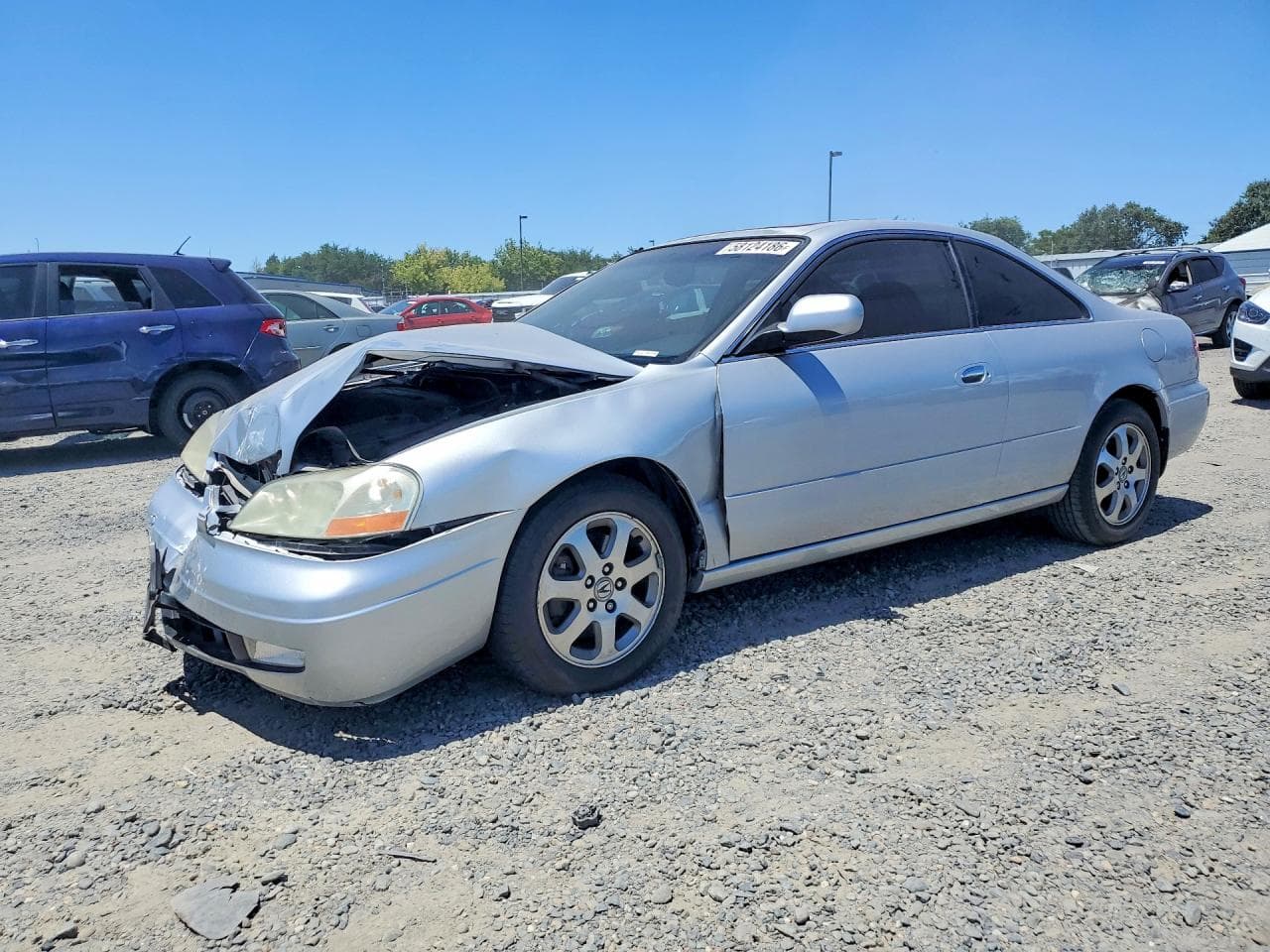 2001 Acura CL — lot COPART #58124186, Avariat Față