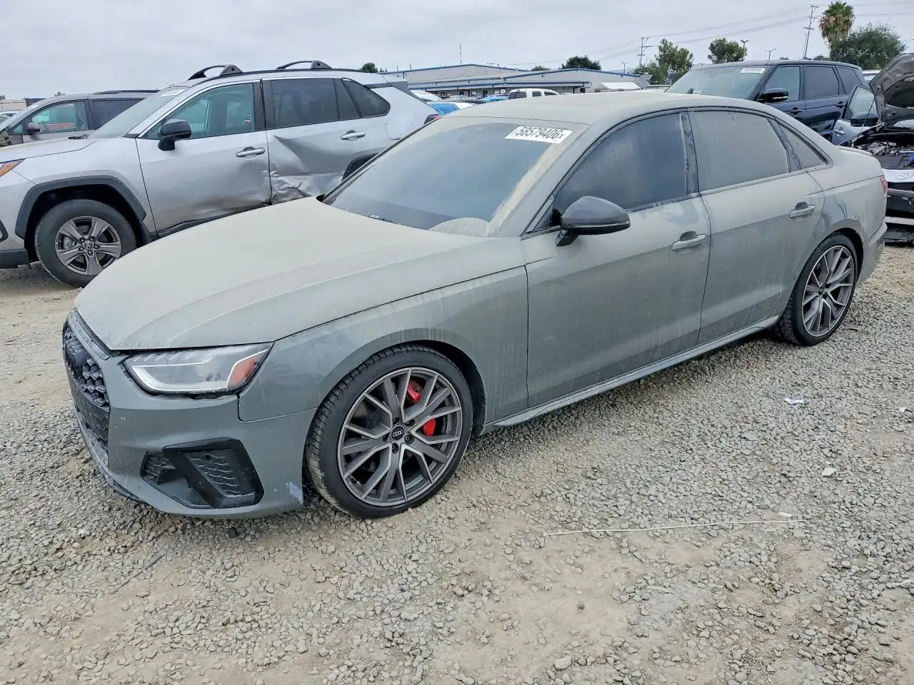 2021 Audi S4 — lot COPART #58579406, Avariat Față