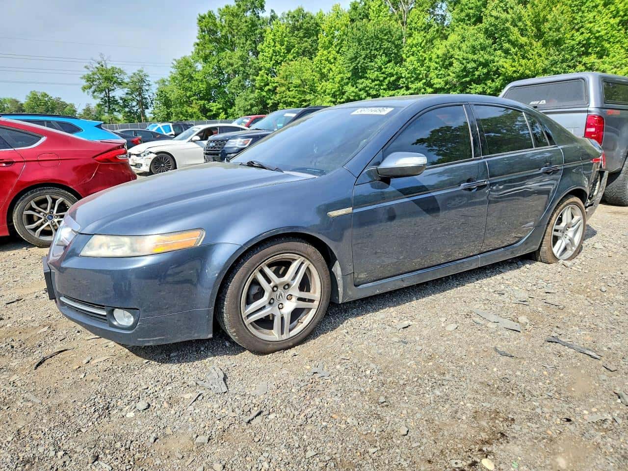 2007 Acura TL — lot COPART #56114496, Avariat Spate