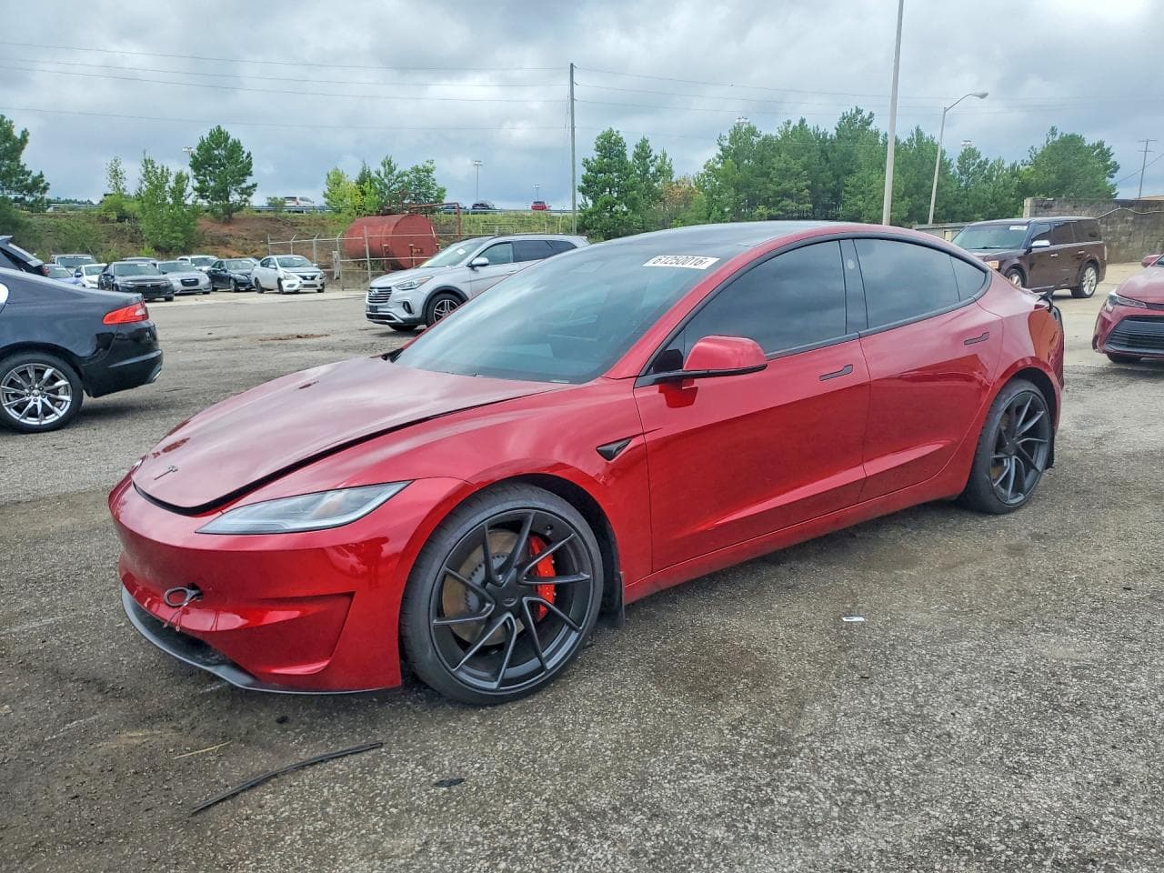2026 Tesla Model 3 — lot COPART #61250016, Avariat Lateral