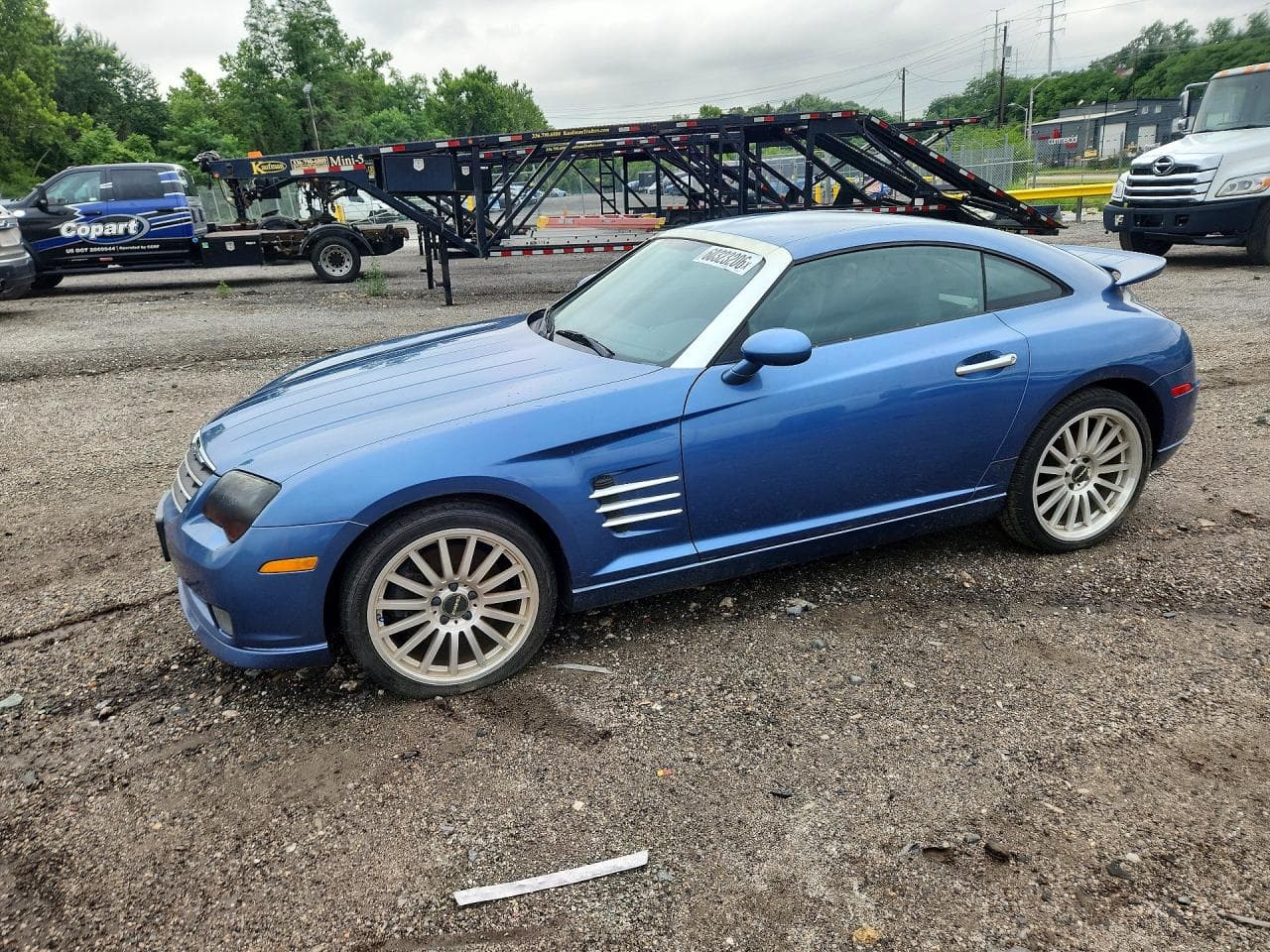 2005 Chrysler Crossfire — lot COPART #60323206, Daune Minore