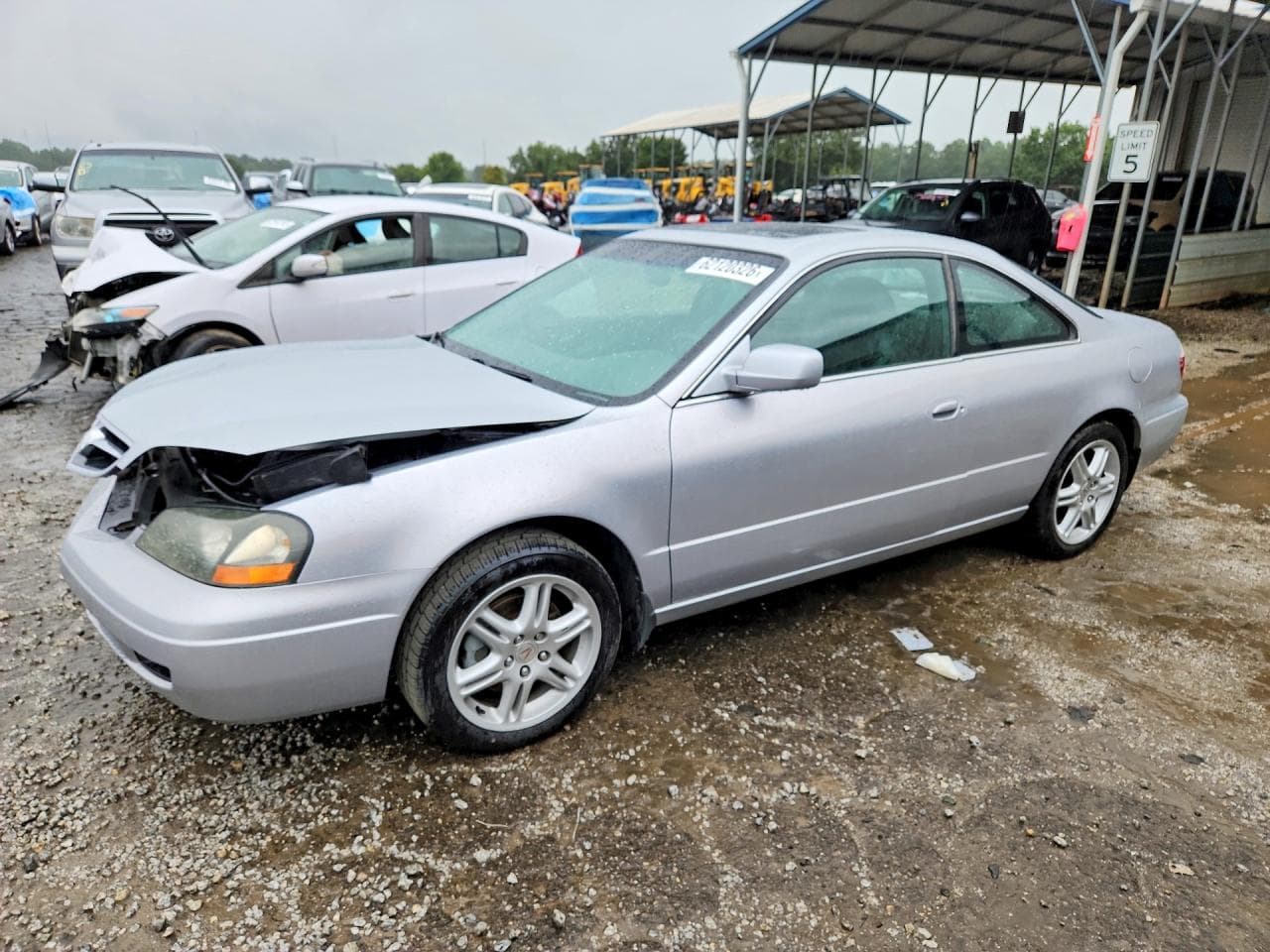 2003 Acura CL — lot COPART #62120326, Avariat Față
