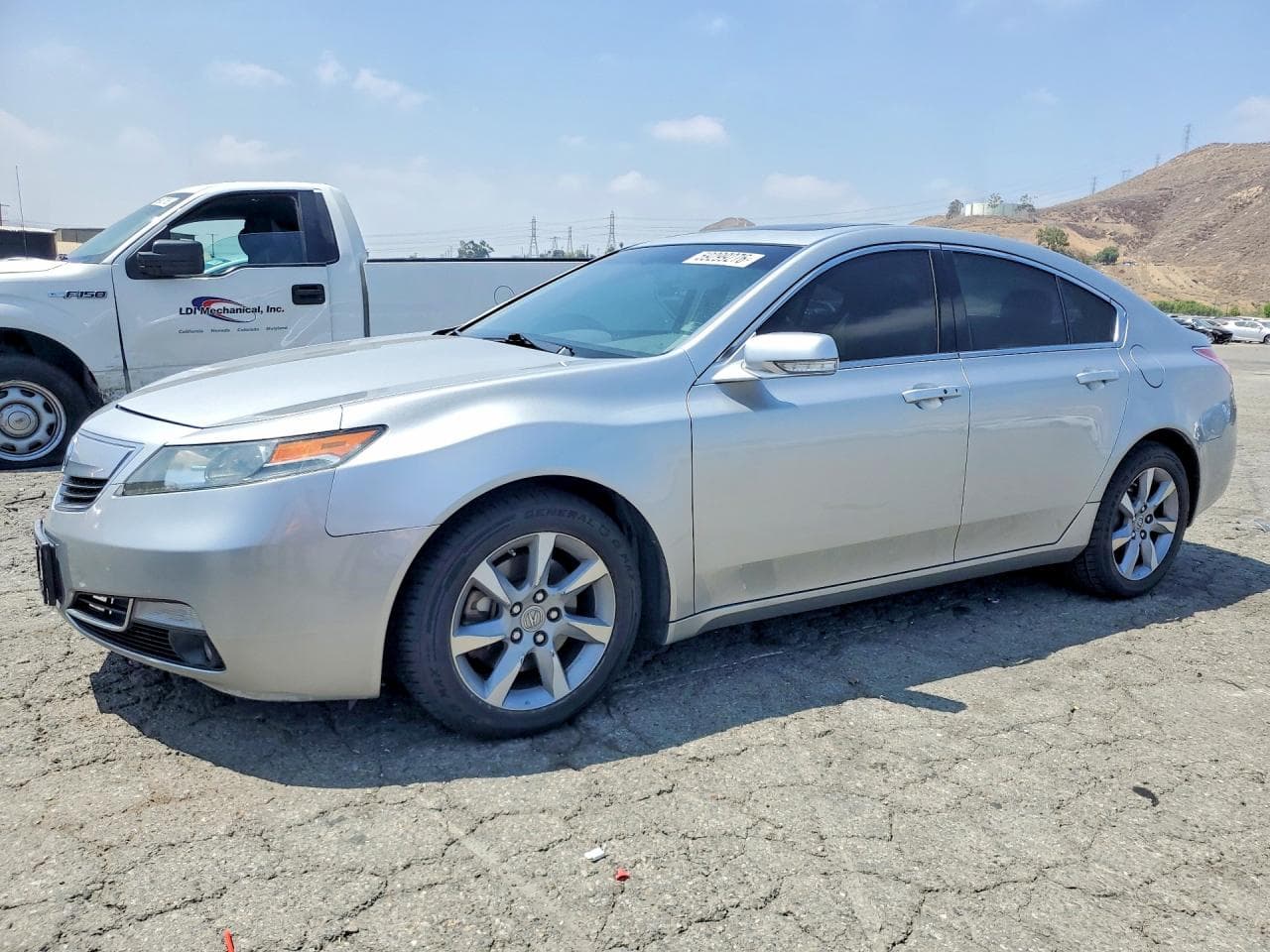 2012 Acura TL — lot COPART #59299276, Avariat Lateral