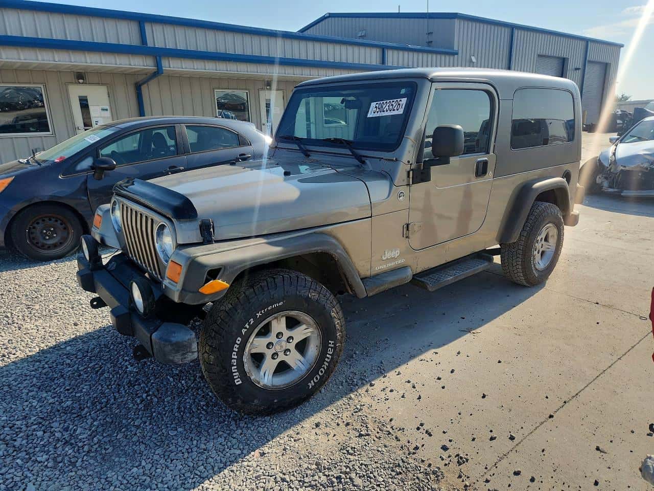 2006 Jeep Wrangler — lot COPART #59823526, Avariat Podea/Șasiu