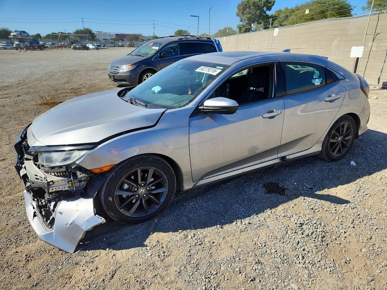 2020 Honda Civic — lot COPART #60279316, Avariat Față