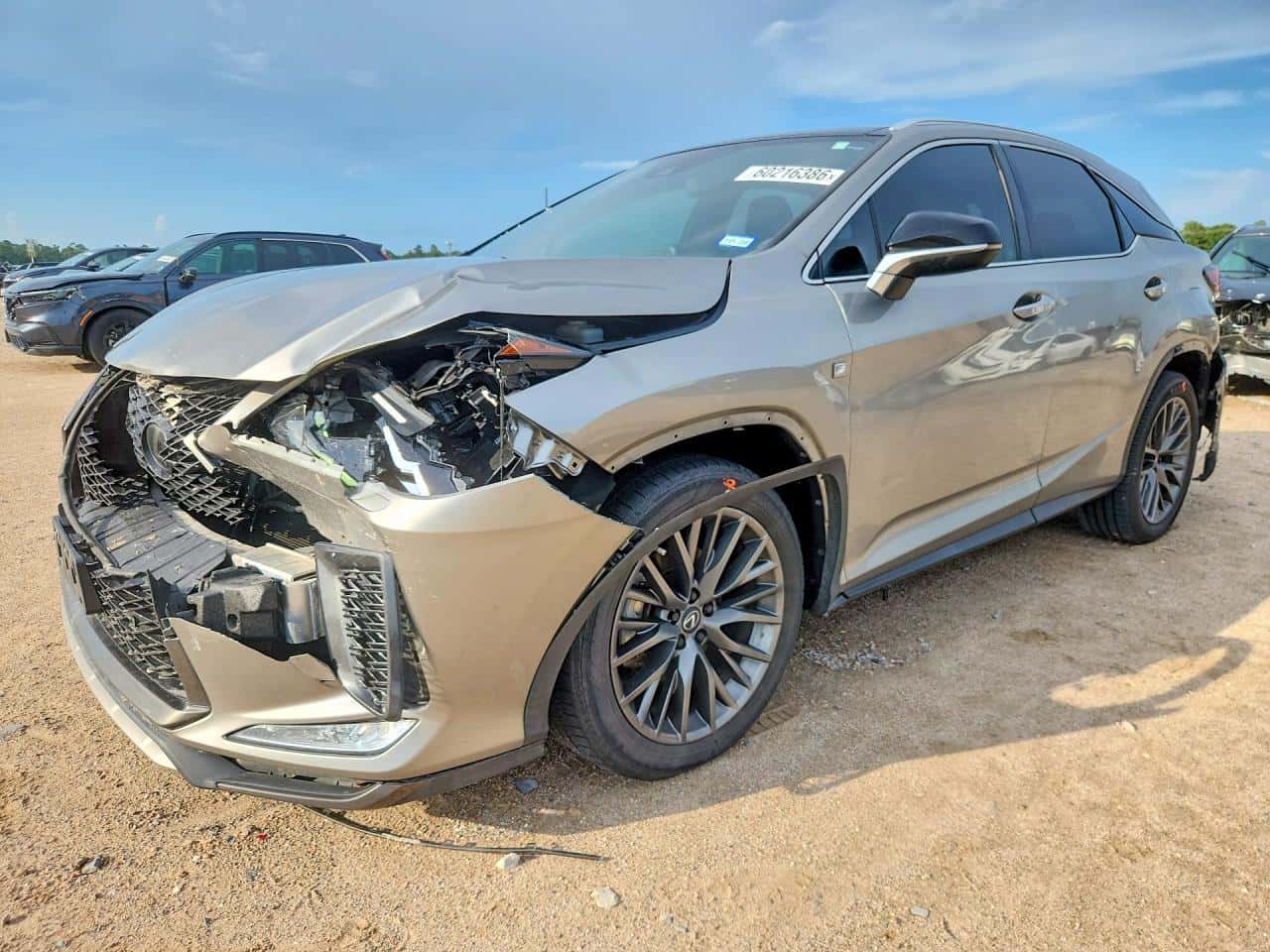 2020 Lexus RX — lot COPART #60216386, Avariat Față