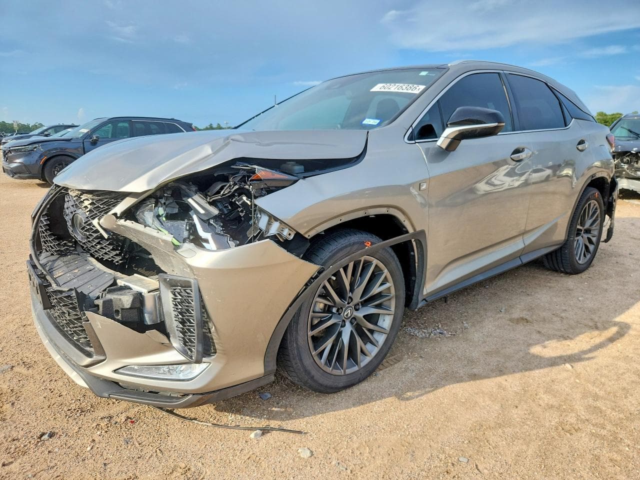 2020 Lexus RX — lot COPART #60216386, Avariat Față