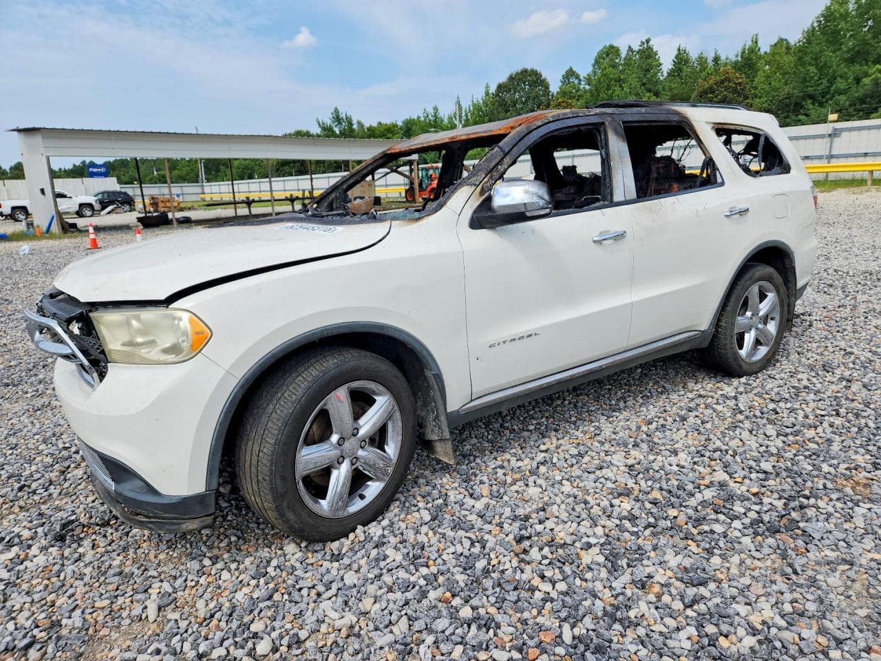2011 Dodge Durango — lot COPART #62948316, Incendiu
