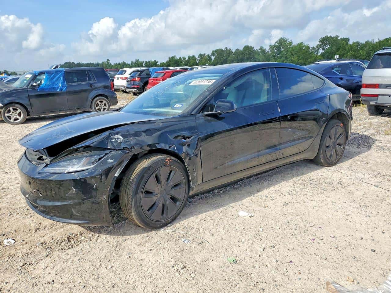 2026 Tesla Model 3 — lot COPART #62651716, Avariat Față