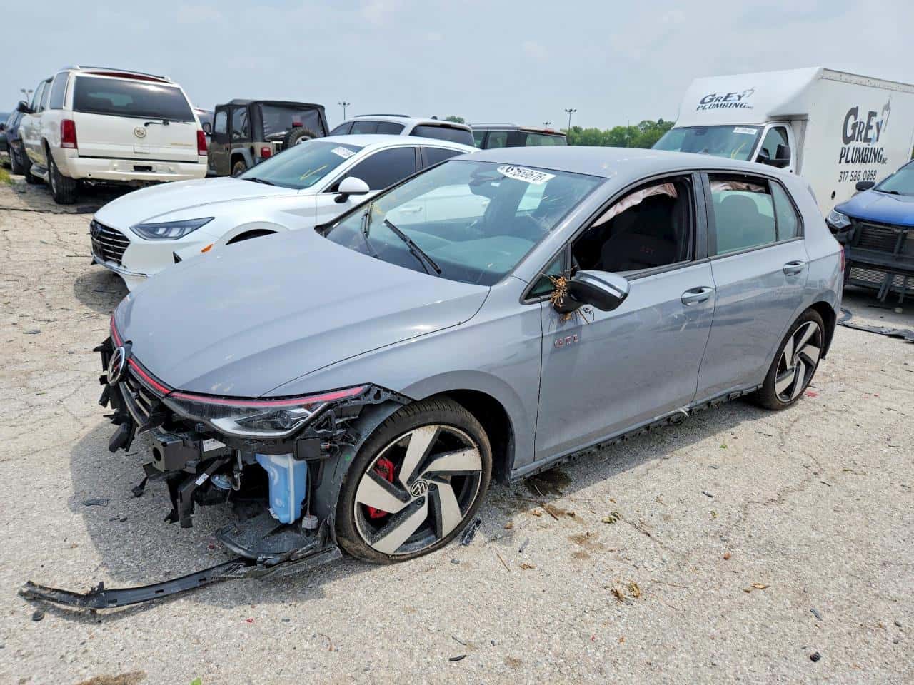 2026 Volkswagen GTI — lot COPART #61559676, Avariat Față