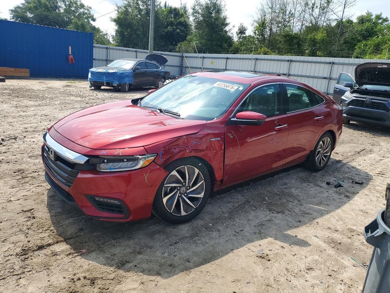 2021 Honda Insight — lot COPART #63256876, Avariat Față