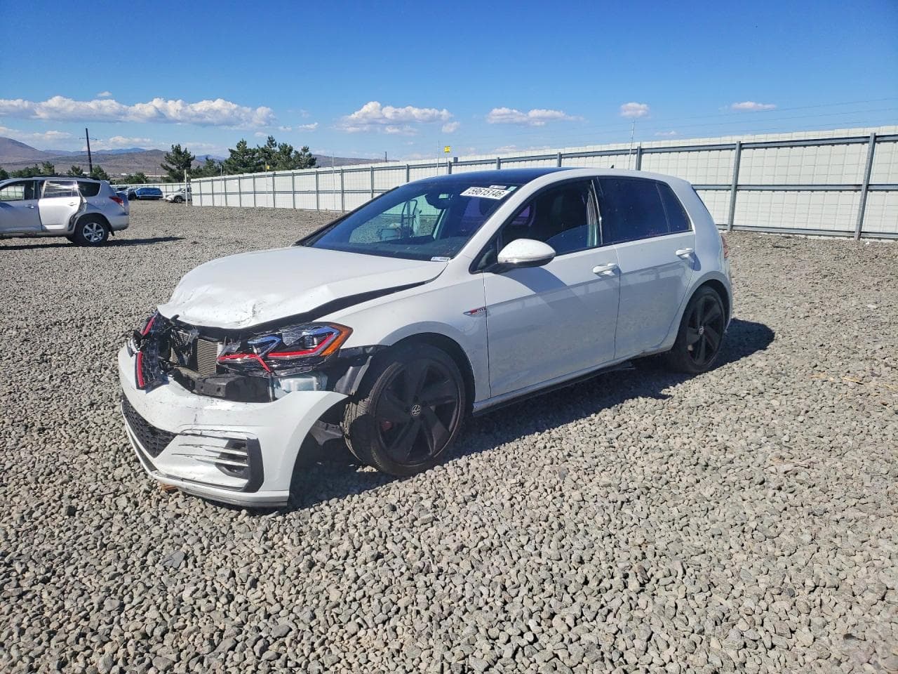 2020 Volkswagen GTI — lot COPART #59615146, Avariat Față
