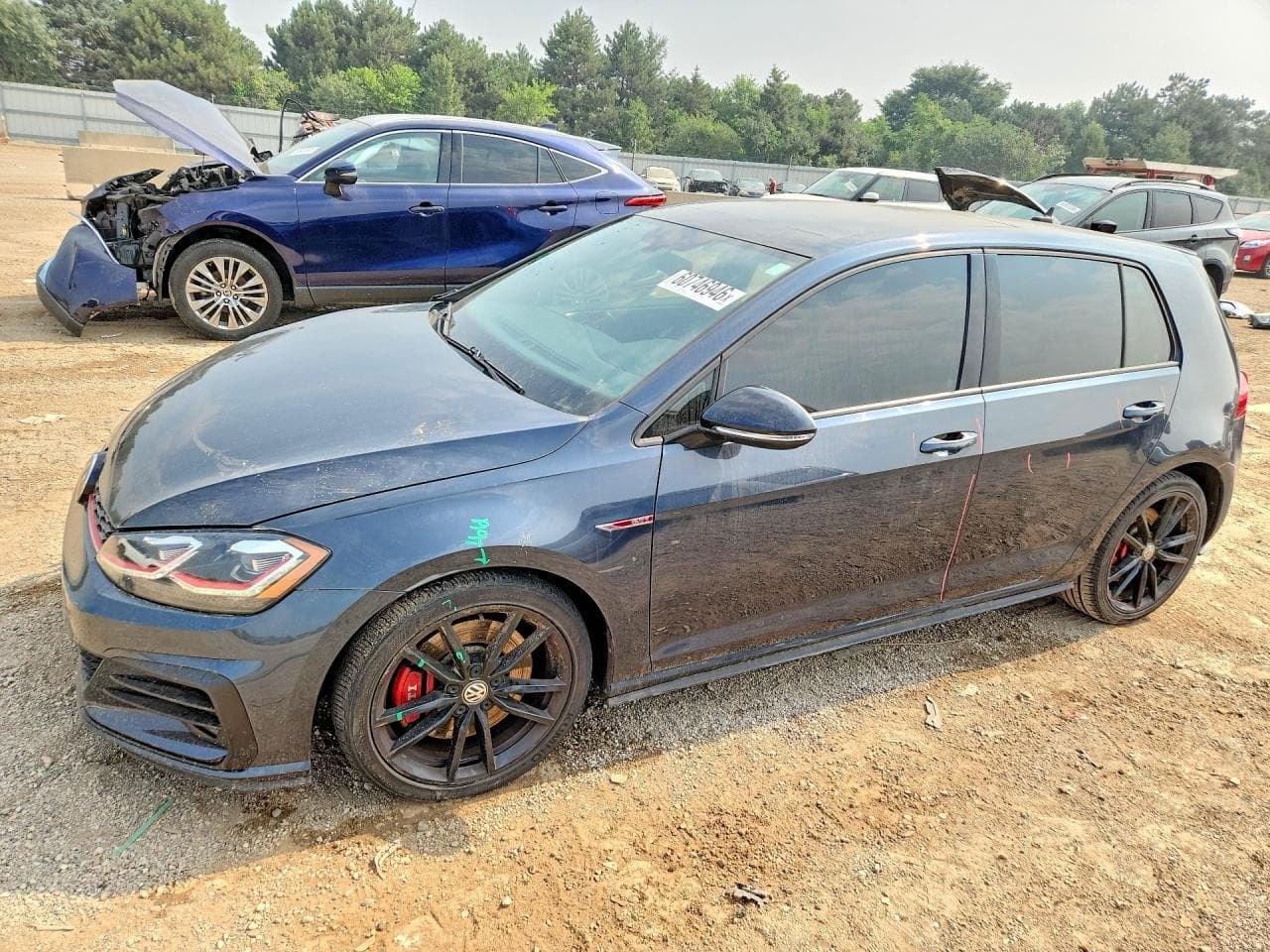 2021 Volkswagen GTI — lot COPART #60746946, Avariat Față