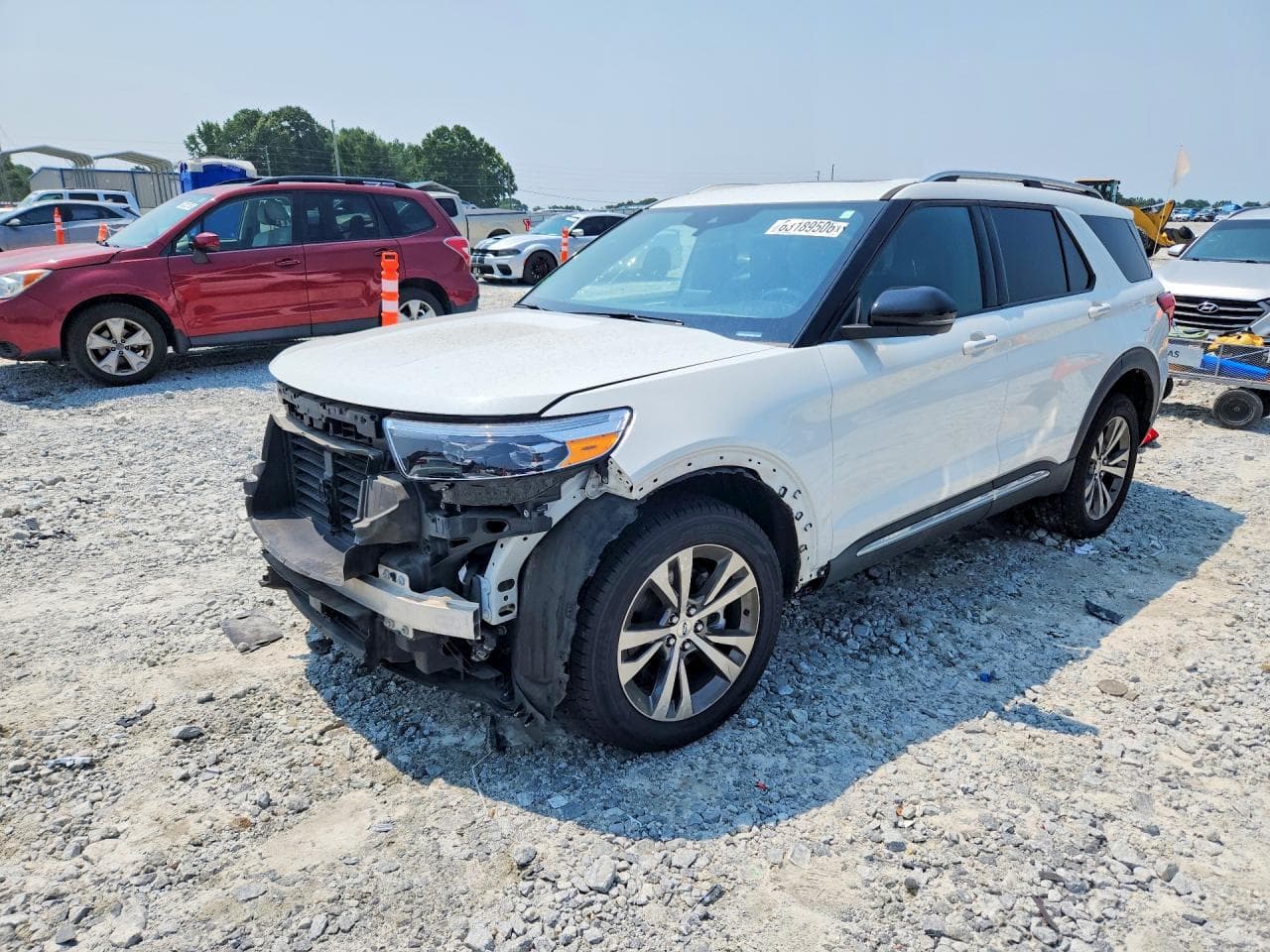 2020 Ford Explorer — lot COPART #63189506, Avariat Față