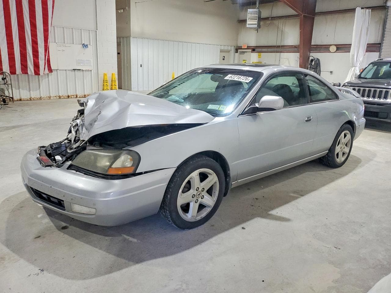 2001 Acura CL — lot COPART #62216726, Avariat Față