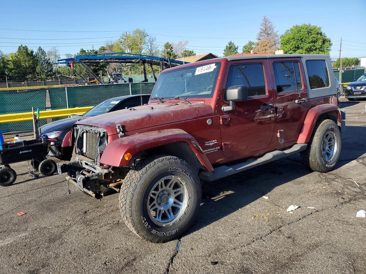 2007 Jeep Wrangler — lot COPART #61912496, Avariat Spate