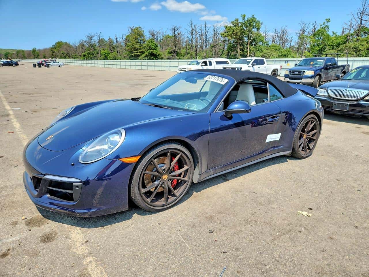 2018 Porsche 911 — lot COPART #62217876, Inundație
