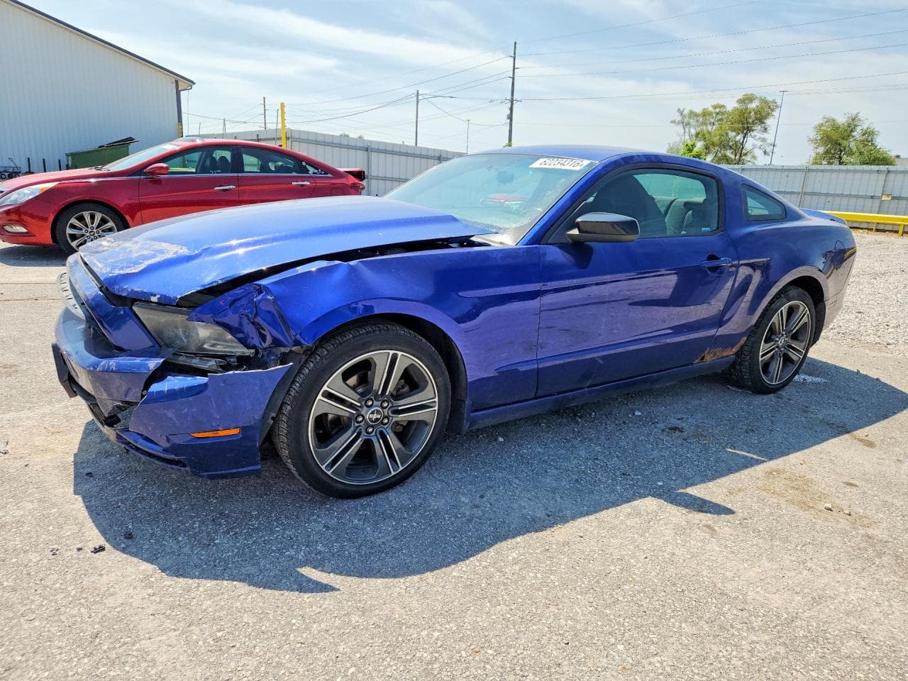 2013 Ford Mustang — lot COPART #62234316, Avariat Față