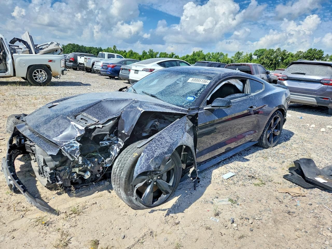 2022 Ford Mustang — lot COPART #59995186, Avariat Față
