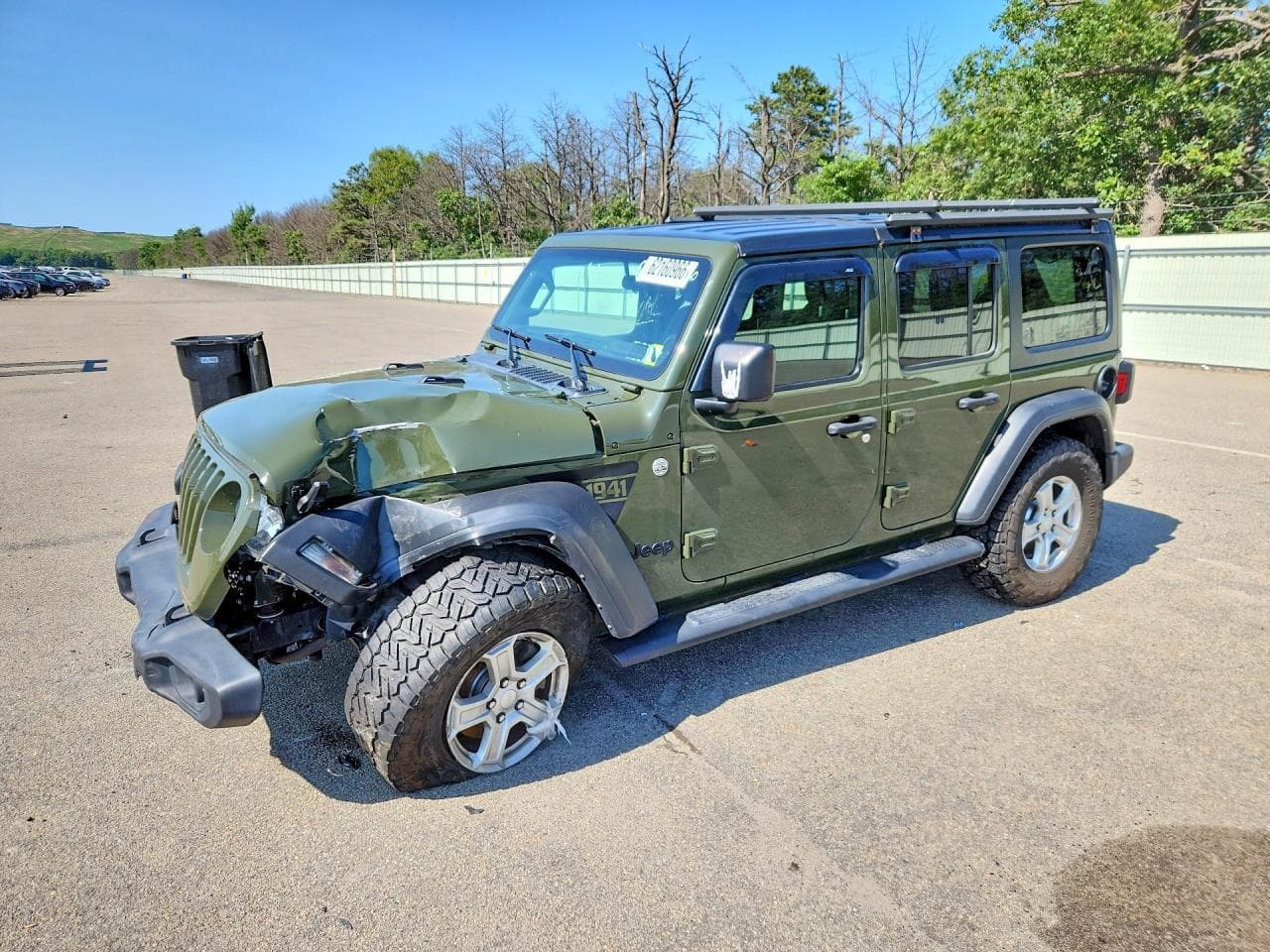 2021 Jeep Wrangler — lot COPART #62160966, Avariat Față
