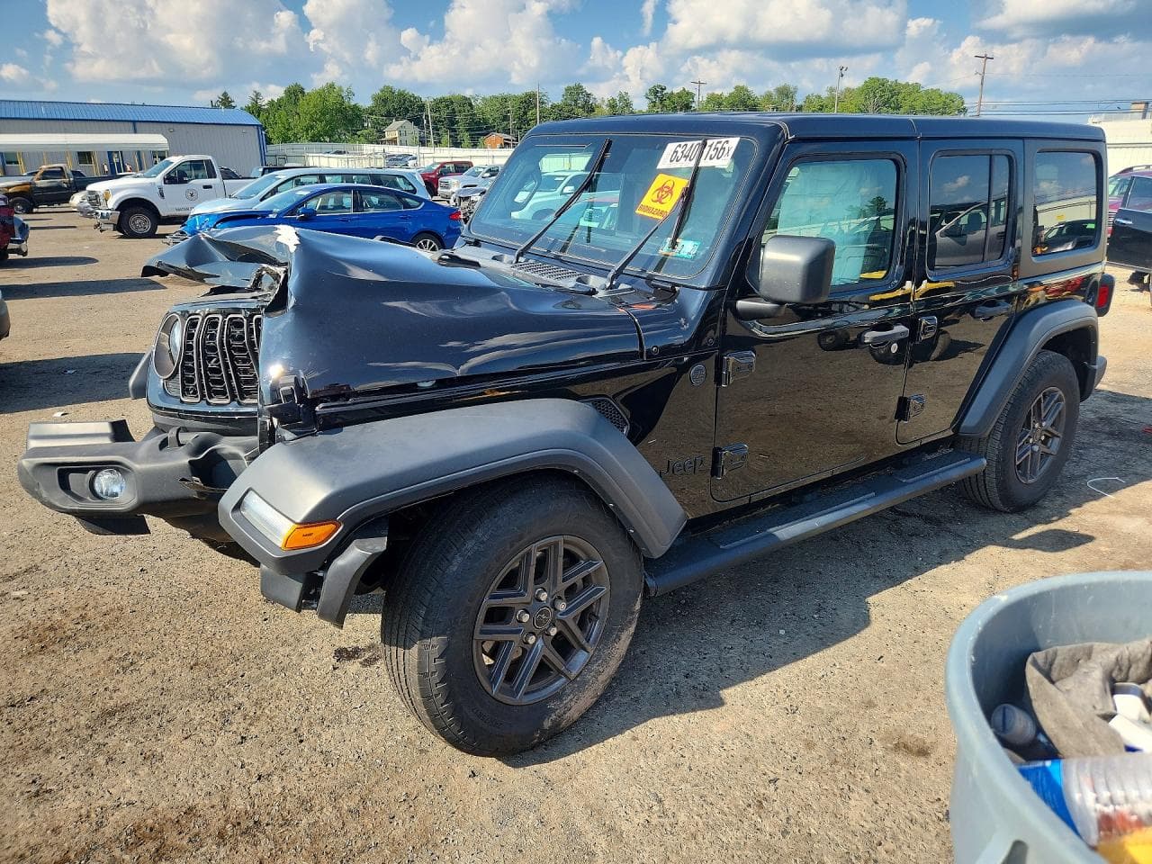 2024 Jeep Wrangler — lot COPART #63408156, Avariat Față