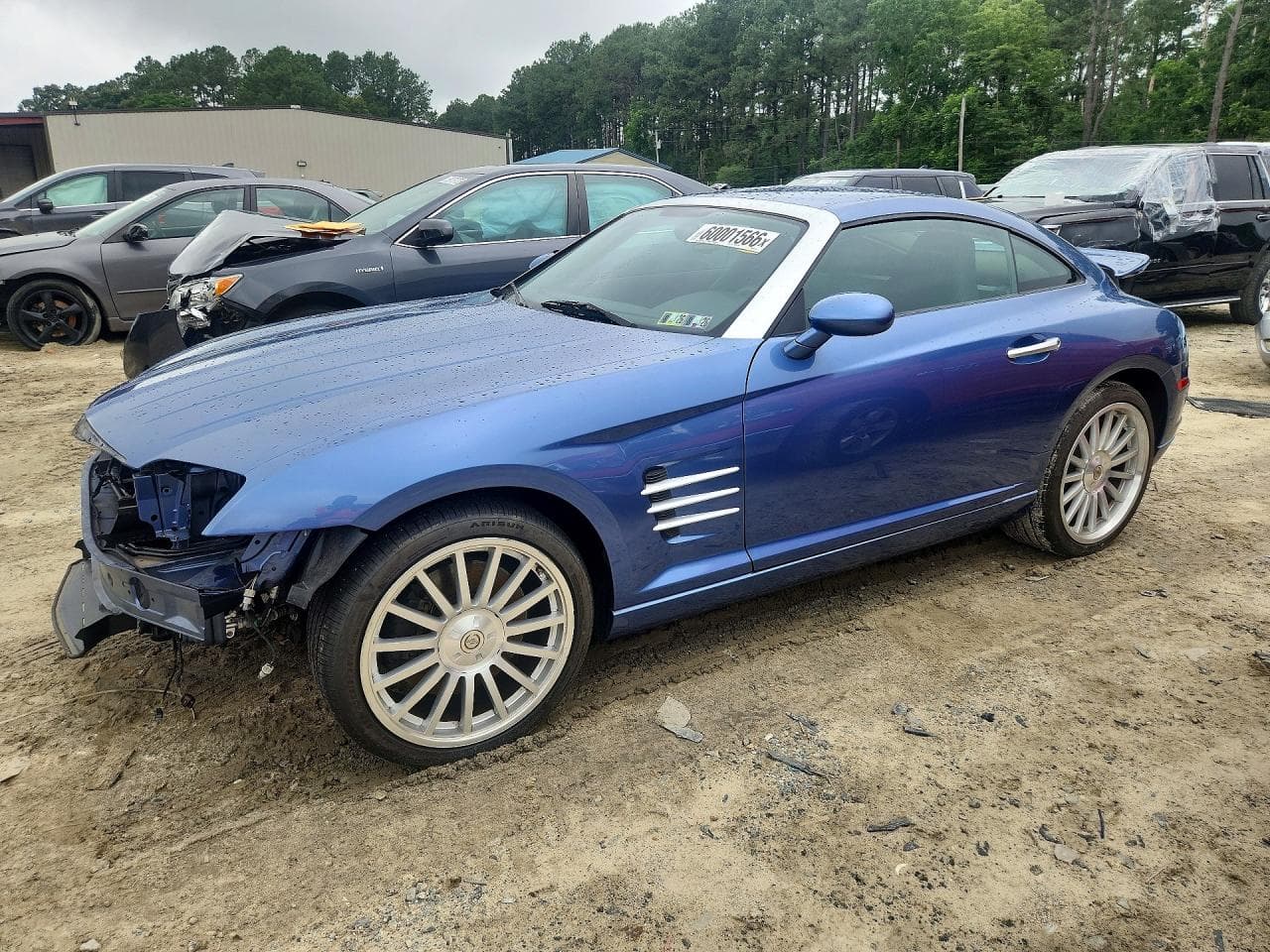2005 Chrysler Crossfire — lot COPART #60001566, Avariat Față