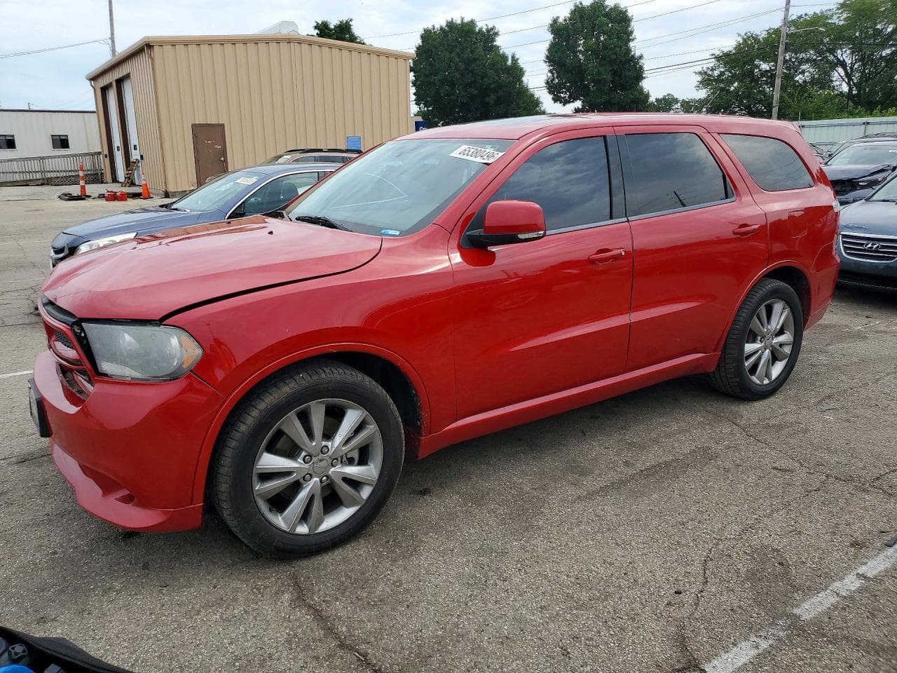2012 Dodge Durango — lot COPART #65380496, Avariat Față