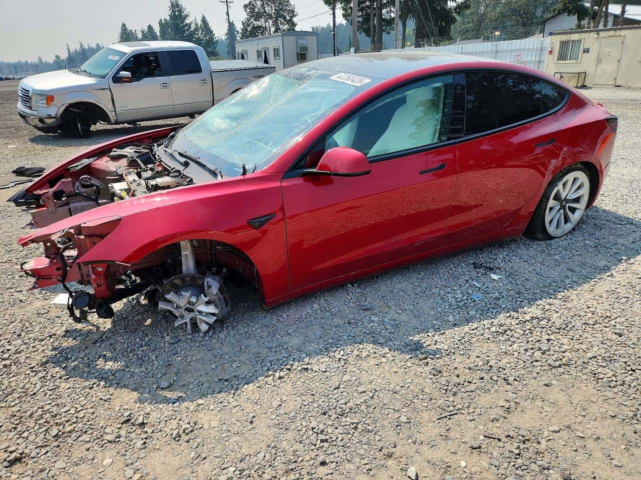 2022 Tesla Model 3 — lot COPART #63263426, Avariat Față