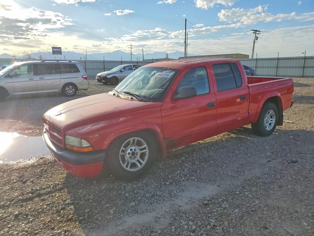2003 Dodge Dakota — lot COPART #66082006, Avariat Podea/Șasiu