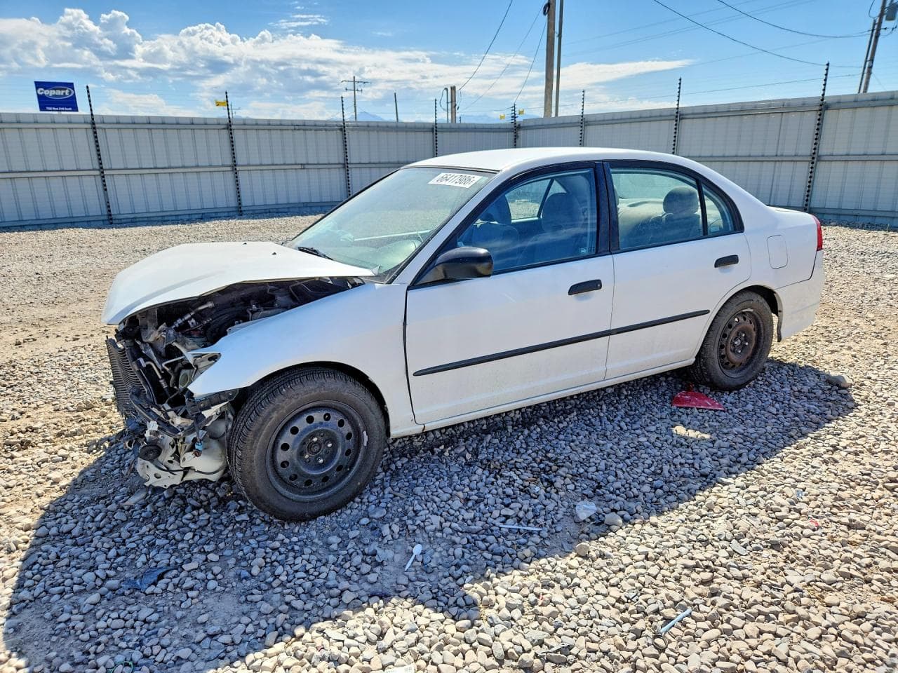 2004 Honda Civic — lot COPART #66417986, Avariat Față