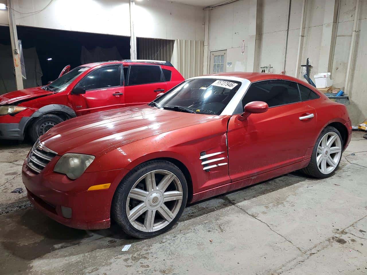 2004 Chrysler Crossfire — lot COPART #65727946, Avariat Spate