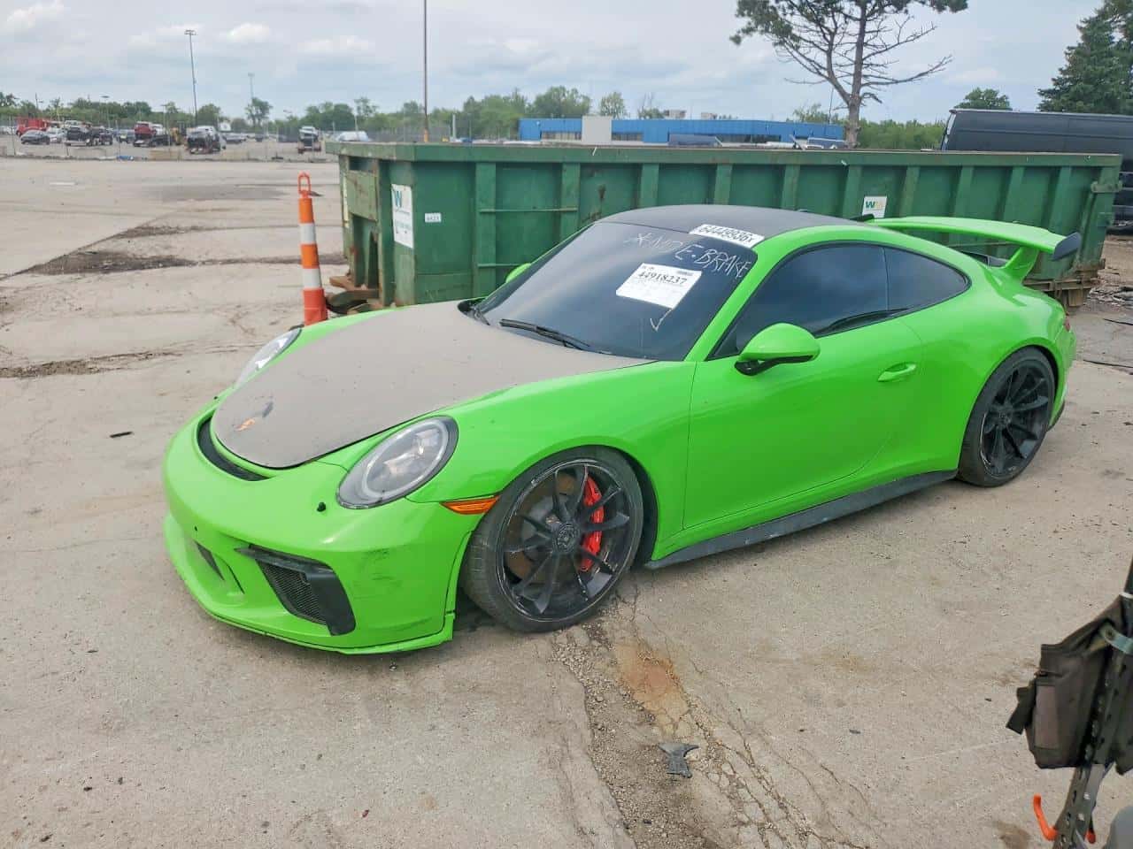 2018 Porsche 911 — lot COPART #64449936, Avariat Față