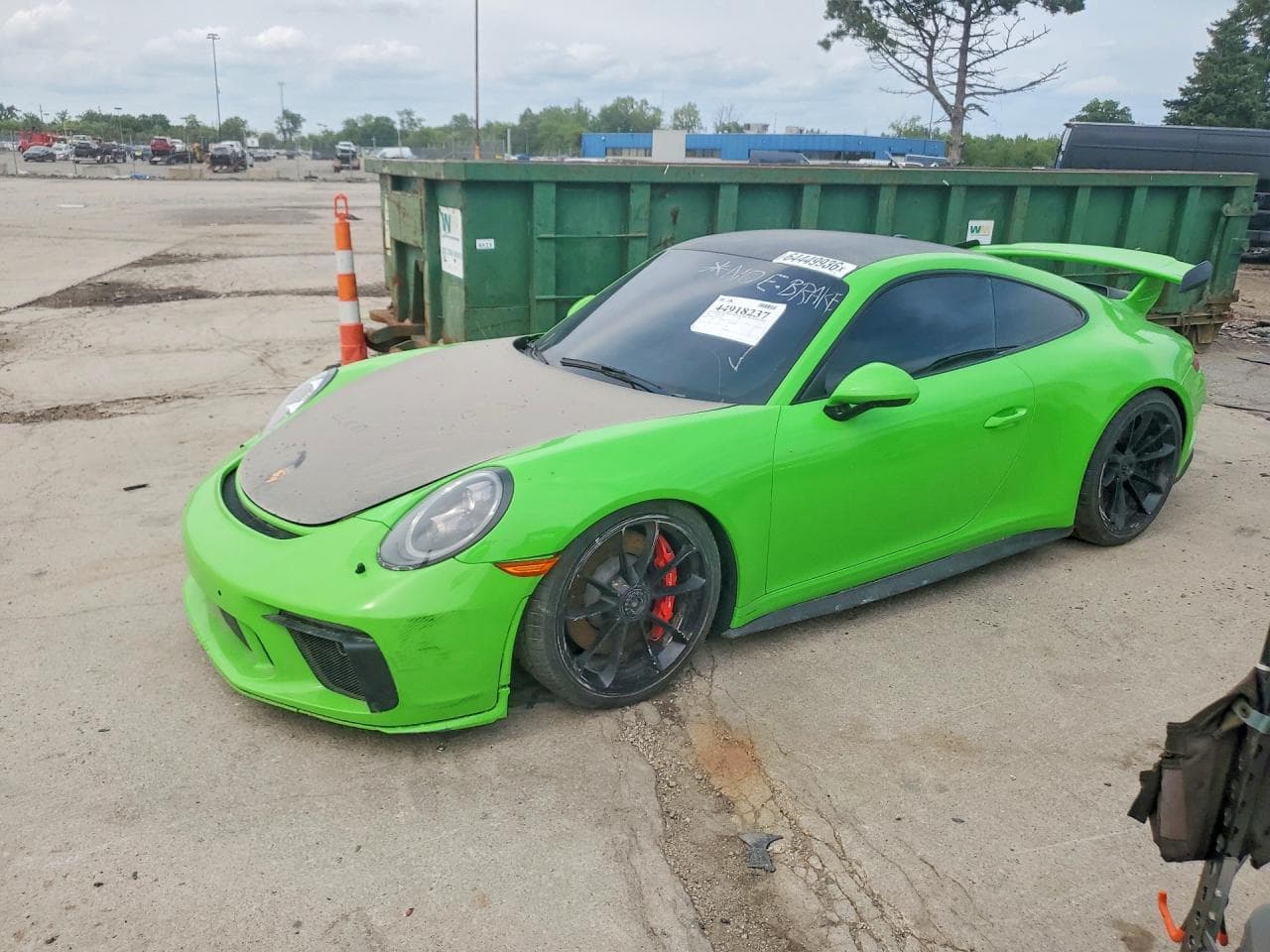 2018 Porsche 911 — lot COPART #64449936, Avariat Față
