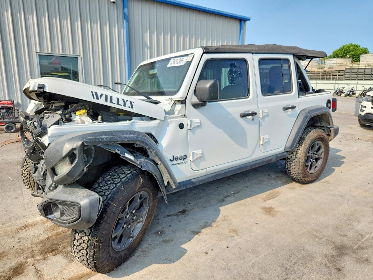 2021 Jeep Wrangler — lot COPART #63685306, Avariat Față