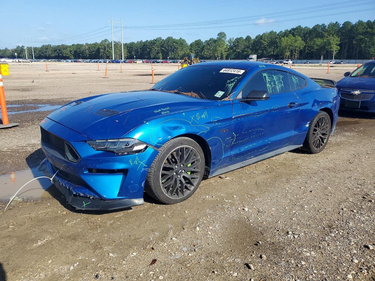 2018 Ford Mustang — lot COPART #64912416, Avariat Față
