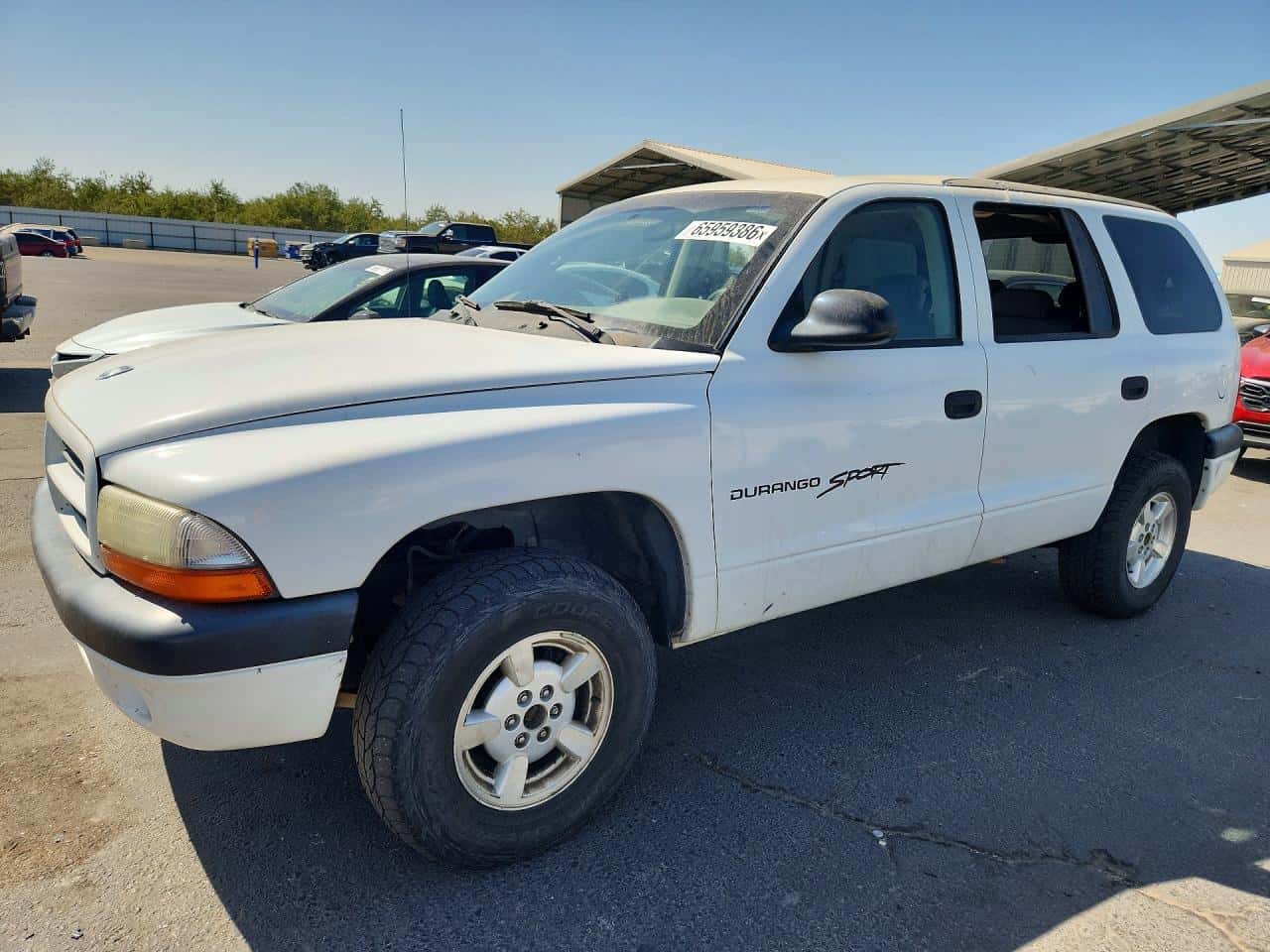 2001 Dodge Durango — lot COPART #65959386, Daune Minore