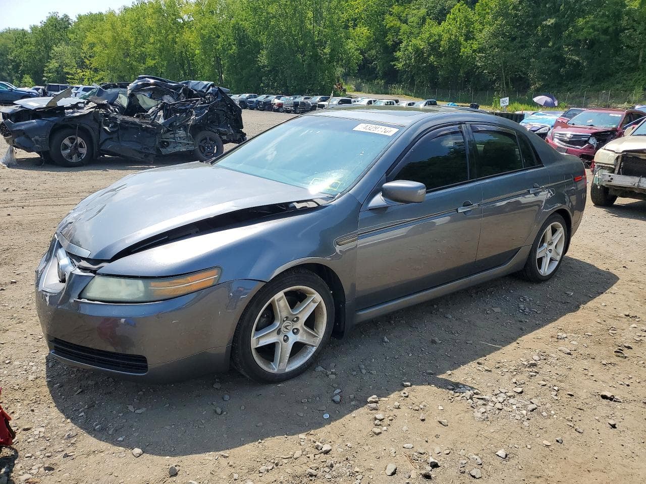 2005 Acura TL — lot COPART #64329116, Avariat Față
